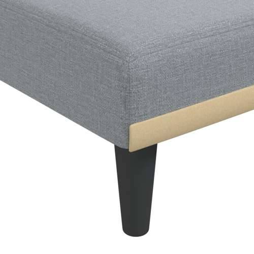 Kutna garnitura na razvlačenje svjetlosiva 275x140x70cm tkanina - Svjetlosiva Cijena