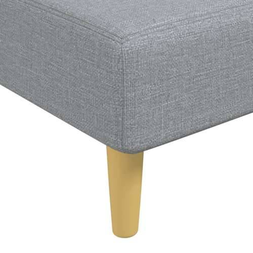 Kutna garnitura na razvlačenje svjetlosiva 279x140x70cm tkanina - Svjetlosiva Cijena