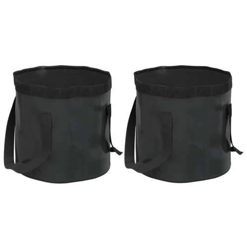 Sklopive kante 2 kom crne 30 L PVC - Crna 34 x 29 cm Cijena