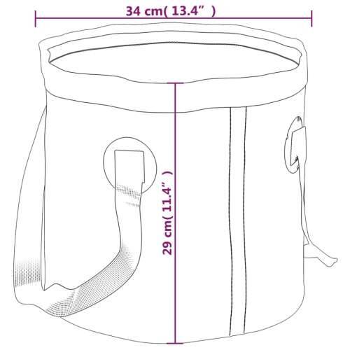 Sklopive kante 2 kom crne 30 L PVC - Crna 34 x 29 cm Cijena