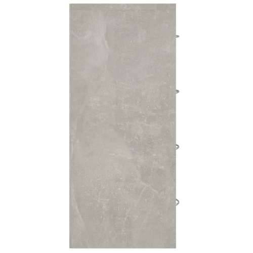 Komoda s 4 ladice 60 x 30,5 x 71 cm siva boja betona Cijena