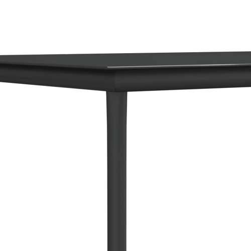 Vrtna garnitura - 5-dijelni vrtni blagovaonski set crni od tekstilena i čelika - Dužina stola 80 cm 4 Cijena