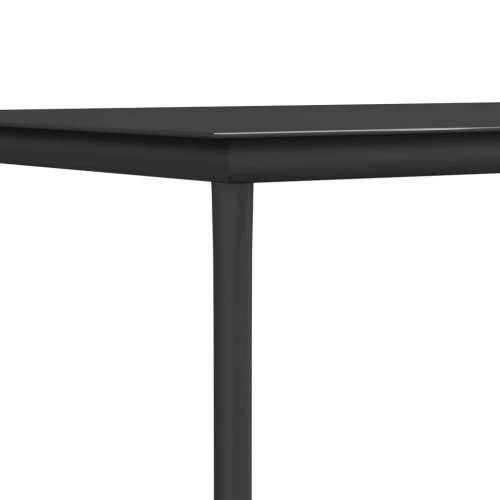 Vrtna garnitura - 5-dijelni vrtni blagovaonski set crni od tekstilena i čelika - Dužina stola 140 cm 4 Cijena
