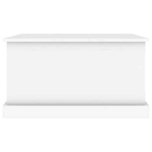 Kutija za pohranu bijela 70 x 40 x 38 cm od konstruiranog drva Cijena