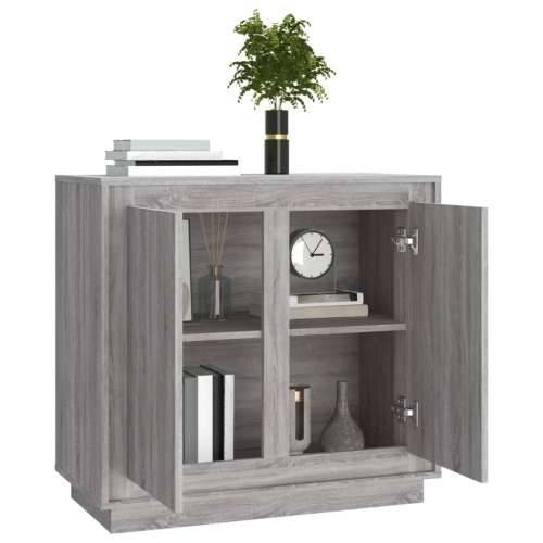 Komoda boja hrasta sonome 80 x 34 x 75 cm od konstruiranog drva - Sivi hrast sonoma 1 Cijena
