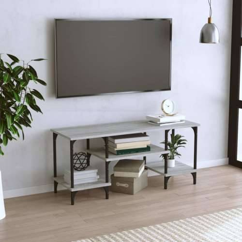 TV ormarić boja hrasta sonome 102x35x45,5 cm konstruirano drvo - Sivi hrast sonoma 1 Cijena