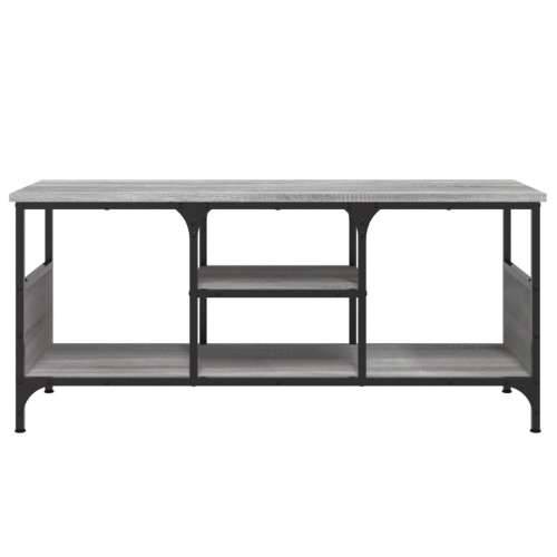 TV ormarić boja hrasta sonome 100x35x45 cm od drva i željeza - Sivi hrast sonoma 1 100 cm Cijena