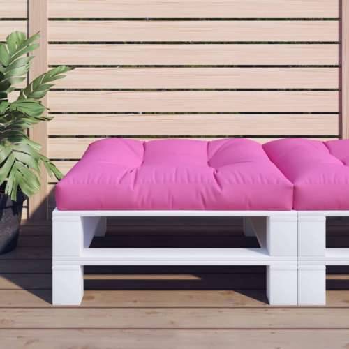 Jastuk za palete ružičasti 70 x 70 x 12 cm od tkanine