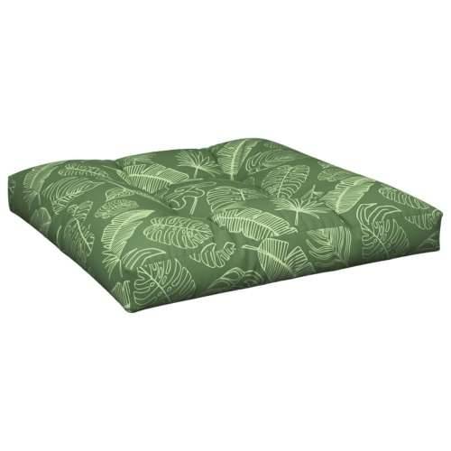 Jastuk za palete s uzorkom lišća 80 x 80 x 12 cm od tkanine Cijena