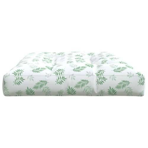 Jastuk za palete s uzorkom lišća 120 x 80 x 12 cm od tkanine Cijena
