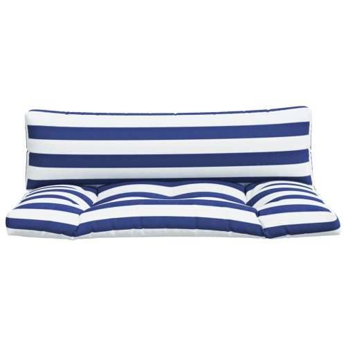 Jastuci za palete 2 kom plavo-bijeli prugasti od tkanine Oxford Cijena