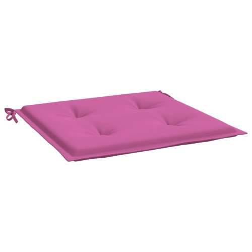 Jastuci za vrtne stolice 4 kom ružičasti 40x40x3 cm od tkanine Cijena