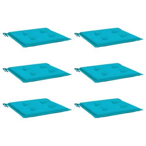 Jastuci za vrtne stolice 6 kom tirkizni 40x40x4 cm od tkanine - Tirkizna 40 x 40 x 3 cm 6 Cijena