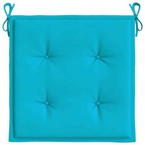 Jastuci za vrtne stolice 6 kom tirkizni 40x40x4 cm od tkanine - Tirkizna 40 x 40 x 3 cm 6 Cijena