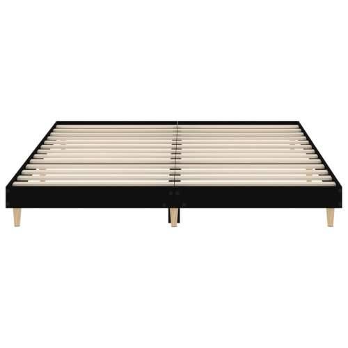 Okvir kreveta bez madraca crni 180x200 cm konstruiranog drva - Crna 180 x 200 cm Cijena