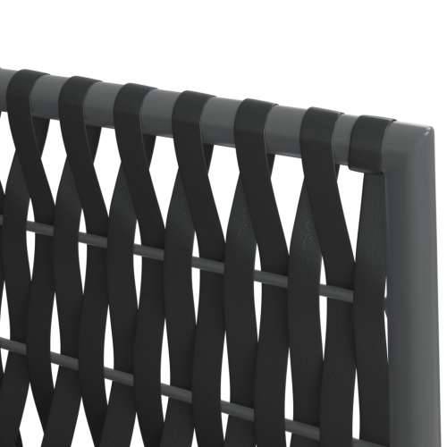 Vrtne stolice s jastucima 6 kom crne 54x61x83 cm od poliratana - Crna 6 Cijena