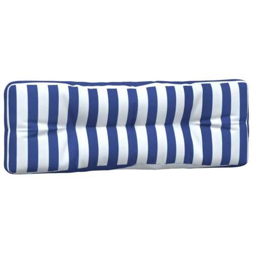 Jastuci za palete 3 kom plavo-bijeli prugasti od tkanine Cijena