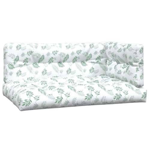 Jastuci za palete 3 kom s uzorkom lišća od tkanine Cijena