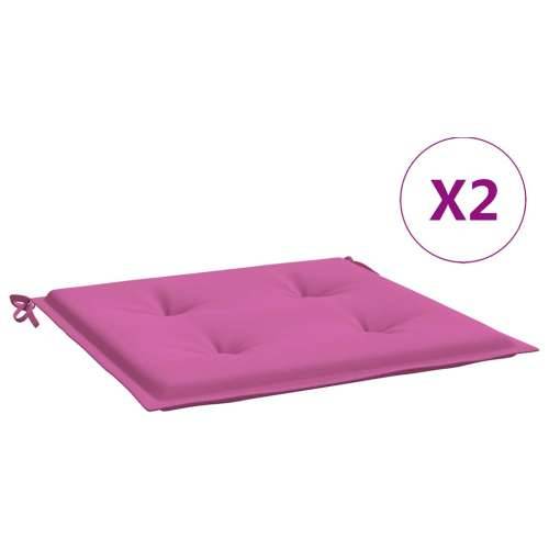 Jastuci za vrtne stolice 2 kom ružičasti 50x50x4 cm od tkanine - Ružičasta 50 x 50 x 3 cm 2 Cijena