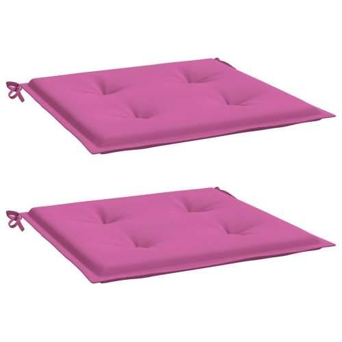Jastuci za vrtne stolice 2 kom ružičasti 50x50x4 cm od tkanine - Ružičasta 50 x 50 x 3 cm 2 Cijena