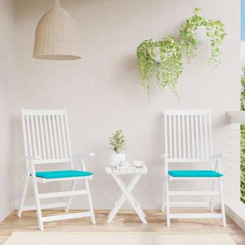 Jastuci za vrtne stolice 2 kom tirkizni 50x50x4 cm od tkanine - Tirkizna 50 x 50 x 3 cm 2 Cijena