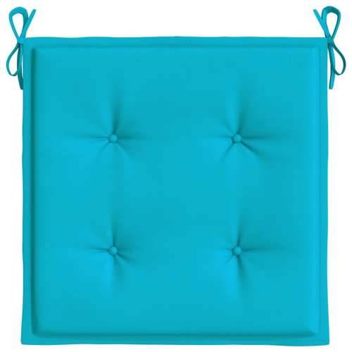 Jastuci za vrtne stolice 6 kom tirkizni 50x50x4 cm od tkanine - Tirkizna 50 x 50 x 3 cm 6 Cijena