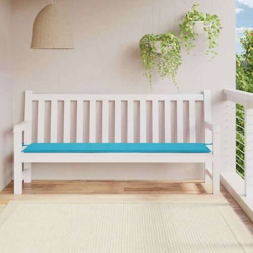 Jastuk za vrtnu klupu tirkizni 200x50x4 cm od tkanine - Tirkizna 200 x 50 x 3 cm 1 Cijena