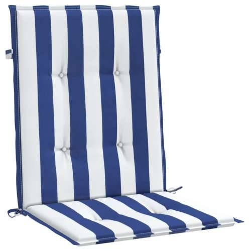 Jastuci za stolicu 2 kom plavo-bijeli prugasti od tkanine Cijena