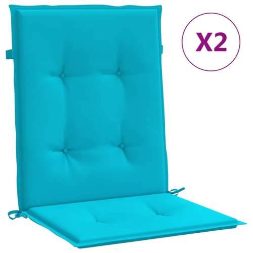 Jastuci za stolicu s niskim naslonom 4 kom tirkizni od tkanine Cijena