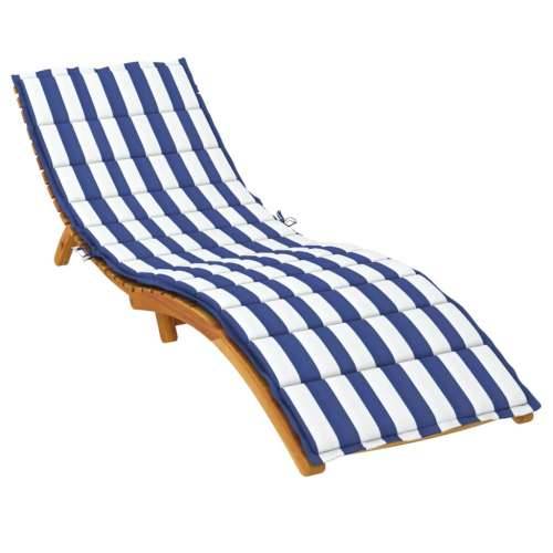 Jastuk za ležaljku plavo-bijeli prugasti od tkanine Oxford Cijena