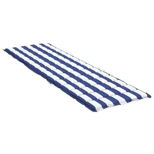 Jastuk za ležaljku plavo-bijeli prugasti od tkanine Oxford Cijena