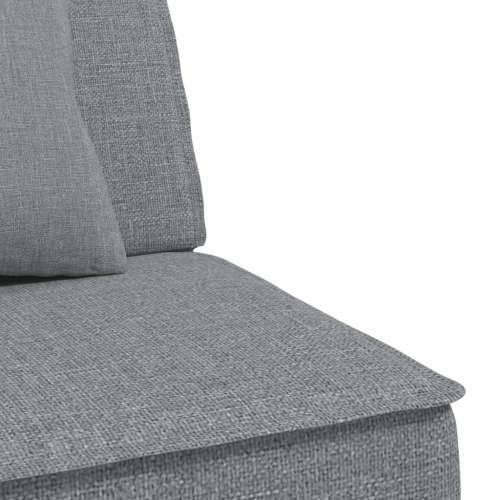 Kutna garnitura na razvlačenje svjetlosiva 255x140x70cm tkanina - Svjetlosiva Cijena