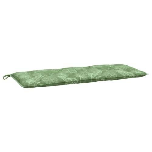 Jastuk za vrtnu klupu s uzorkom lišća 120x50x7 cm od tkanine Cijena