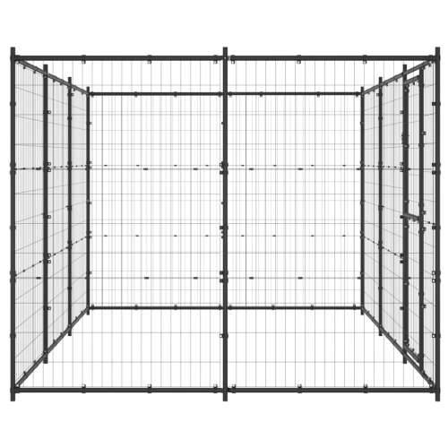 Vanjski kavez za pse čelični 7,26 m² - Crna 330 x 220 x 180 cm 1 Ne Cijena