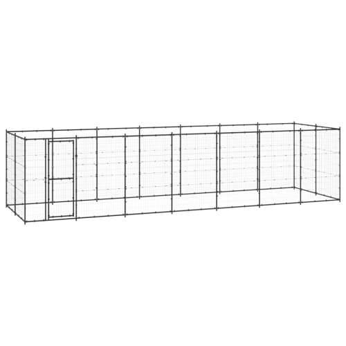 Vanjski kavez za pse čelični 16,94 m² - Crna 770 x 220 x 180 cm 1 Ne Cijena