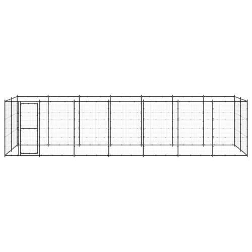 Vanjski kavez za pse čelični 16,94 m² - Crna 770 x 220 x 180 cm 1 Ne Cijena