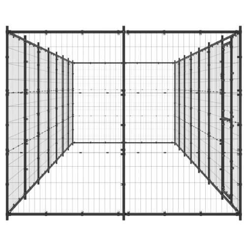 Vanjski kavez za pse čelični 16,94 m² - Crna 770 x 220 x 180 cm 1 Ne Cijena