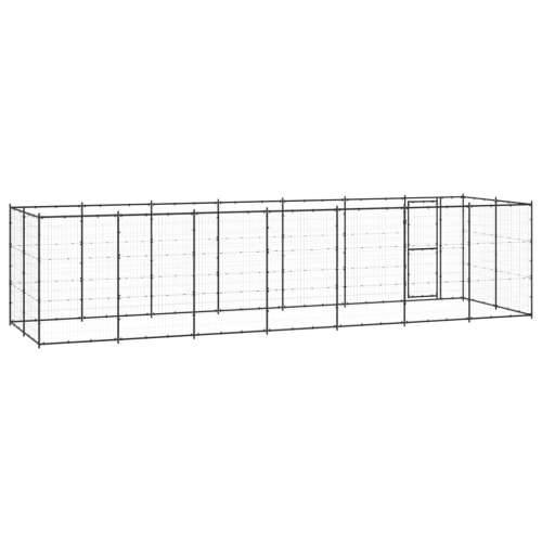 Vanjski kavez za pse čelični 16,94 m² - Crna 770 x 220 x 180 cm 1 Ne Cijena