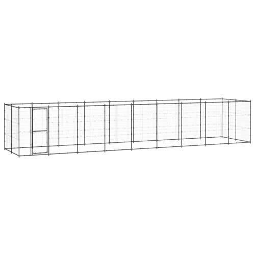 Vanjski kavez za pse čelični 21,78 m² - Crna 990 x 220 x 180 cm 1 Ne Cijena