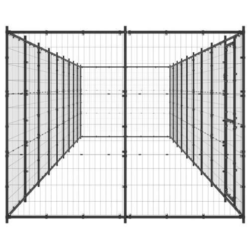 Vanjski kavez za pse čelični 21,78 m² - Crna 990 x 220 x 180 cm 1 Ne Cijena