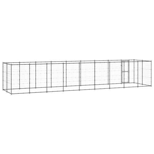 Vanjski kavez za pse čelični 21,78 m² - Crna 990 x 220 x 180 cm 1 Ne Cijena