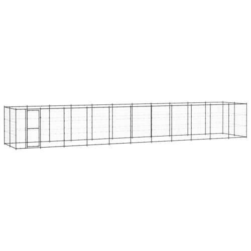 Vanjski kavez za pse čelični 26,62 m² - Crna 1210 x 220 x 180 cm 1 Ne Cijena