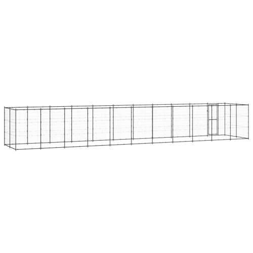 Vanjski kavez za pse čelični 26,62 m² - Crna 1210 x 220 x 180 cm 1 Ne Cijena