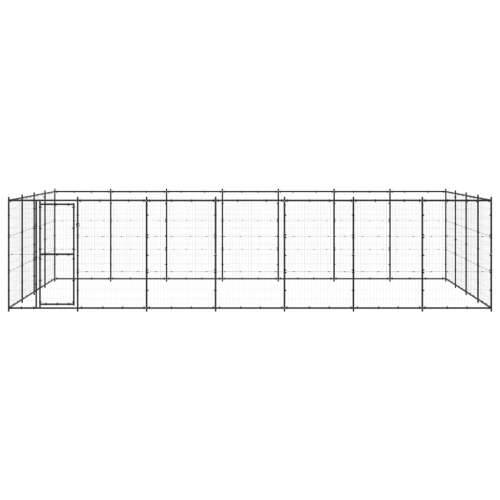 Vanjski kavez za pse čelični 33,88 m² - Crna 770 x 440 x 180 cm 1 Cijena