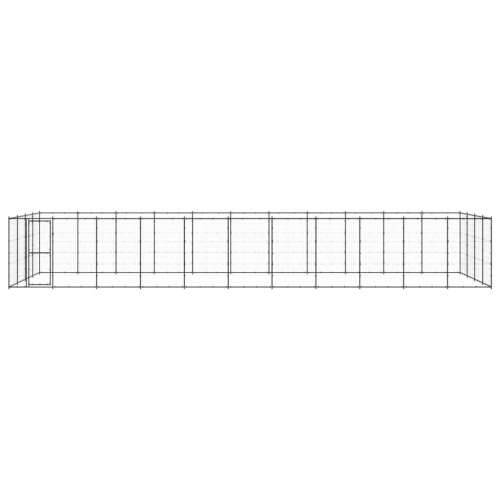 Vanjski kavez za pse čelični 53,24 m² - Crna 1210 x 440 x 180 cm 1 Cijena