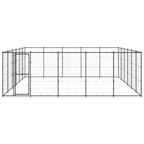 Vanjski kavez za pse čelični 36,3 m² - Crna 550 x 660 x 180 cm 1 Cijena