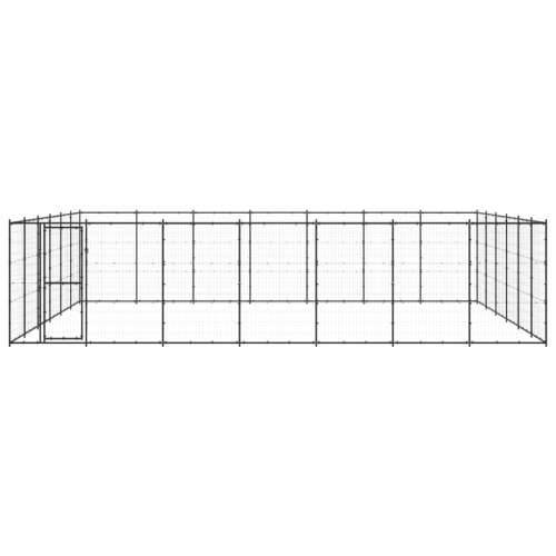 Vanjski kavez za pse čelični 50,82 m² - Crna 770 x 660 x 180 cm 1 Cijena