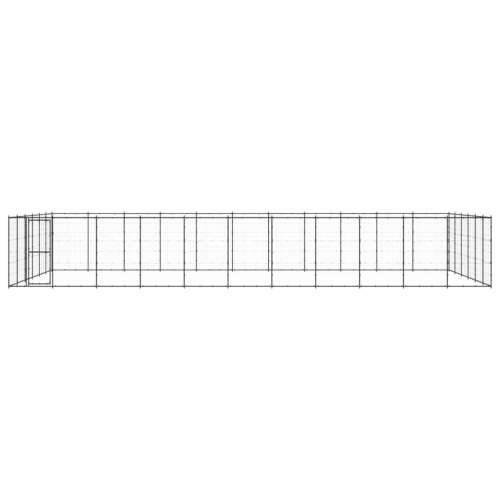 Vanjski kavez za pse čelični 79,86 m² - Crna 1210 x 660 x 180 cm 1 Cijena