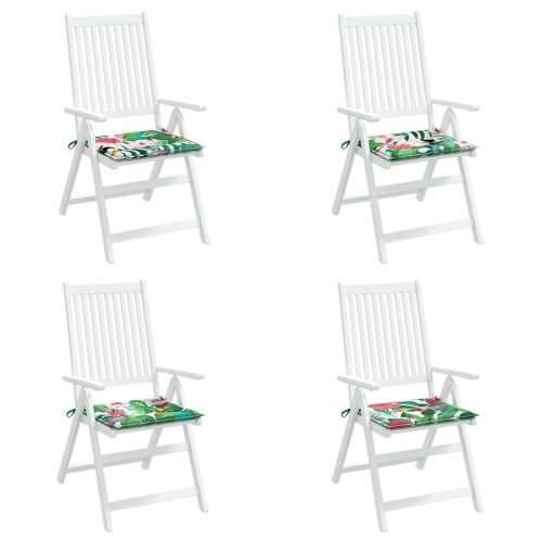Jastuci za vrtne stolice 4 kom višebojni 50x50x4 cm od tkanine - Zelena i roza 50 x 50 x 3 cm 4 Cijena