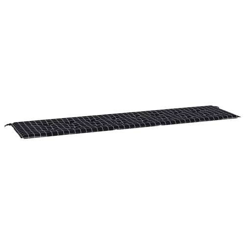 Jastuk za vrtnu klupu crni karirani 200x50x4 cm od tkanine - Crno-bijelo 200 x 50 x 3 cm 1 Cijena